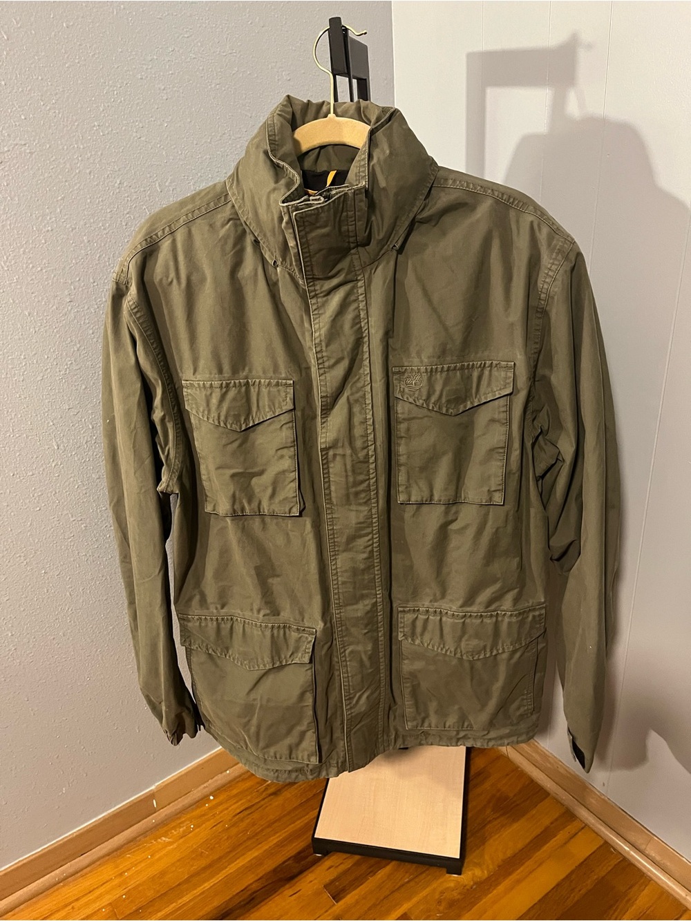 Timberland Large Olive Green Military Field Jacket